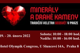 MINERÁLY A DRAHÉ KAMENY - PRAHA, JARO 19. – 20. 2. 2022