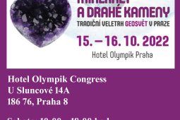 MINERÁLY A DRAHÉ KAMENY - PRAHA,  15. – 16. 10. 2022