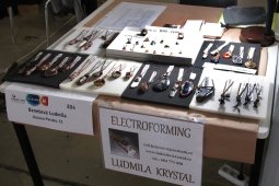 "Minerály Brno 25.-26.5.2019". Vystavovala jsem své šperky, Electroforming, v Brně. 