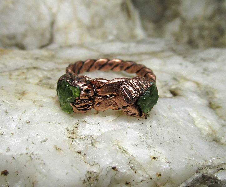 *Prsten Peridot - Žabka