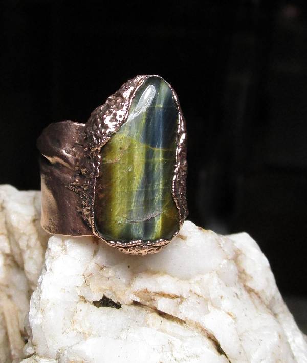 *Prsten TYGŘÍ OKO - "Kovářský"