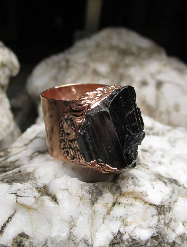 *Prsten TURMALÍN-Skoryl