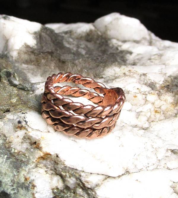 *Prsten MĚĎ - Tensor točený-hladký